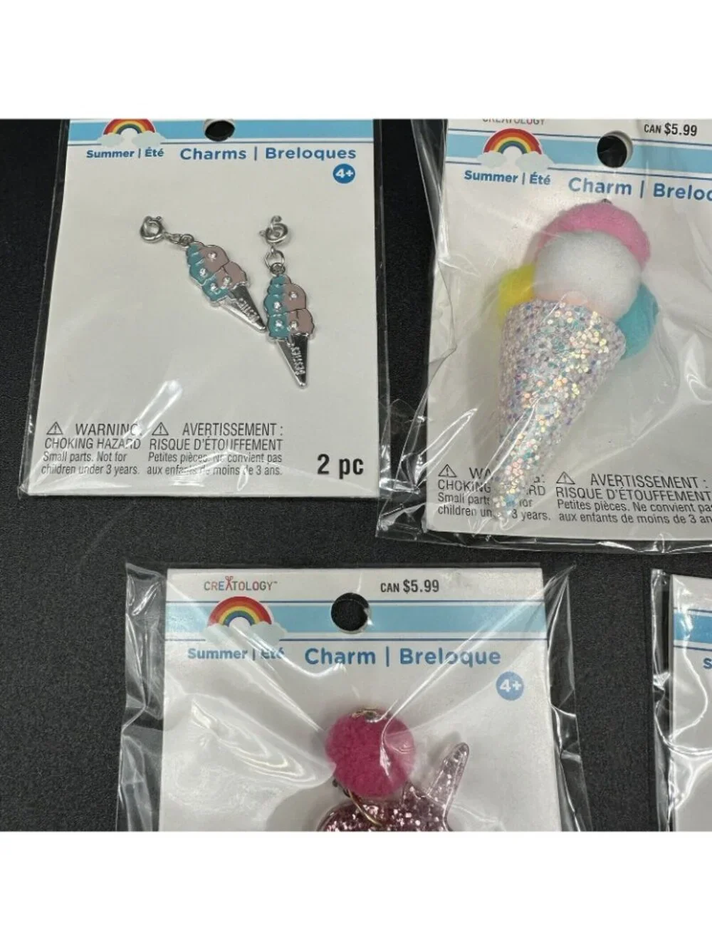 Charms Lot for Bracelets Kids DIY Jewelry Dangle Lobster Clasp Flamingo Unicorn